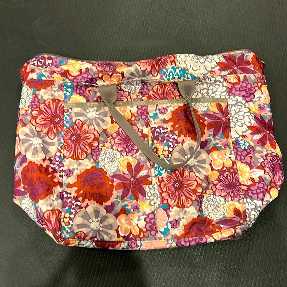 Lesportsac Multicolor Floral Tote with Neutral Handles